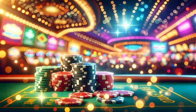 Colorful gem symbols and reels in Treasure Gems slot game interface
